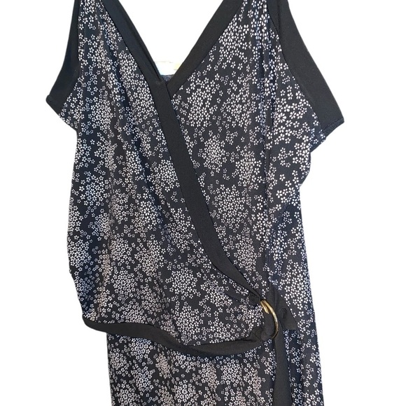 Michael Kors Black White Floral Jumpsuit Romper spring Party Cocktail attire - Picture 5 of 10